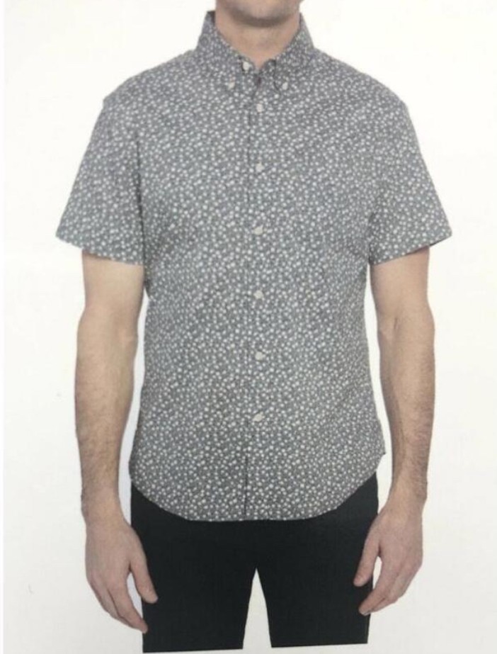 Jachs Mens Button Down Short Sleeve Dress Casual Shirt NWT