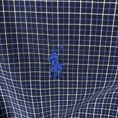 Ralph Lauren Blake Men’s L Check Short Sleeve Button Down Navy Japan