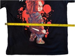 Chucky “Wanna Play?” Graphic T-Shirt – Men’s Regular Small – Black Horror Movie