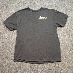 Jeep TShirt Sz L Mens Black American Flag Off Road Wrangler Graphic Jedco Tee