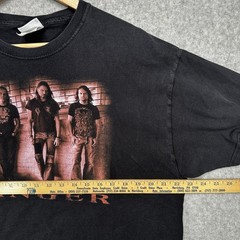 Rare Vintage Winger Band Tour Shirt Size Extra Large Black Faded Worn