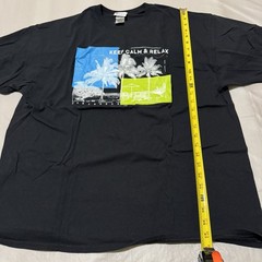 Carnival Cruise Lines Caribbean Keep Calm & Relax T- shirt Unisex XL Black