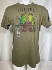 Frogtown Los Angeles River Military Green Drab Olive T-Shirt Men’s LARGE NWT