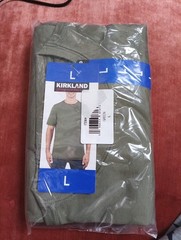 Kirkland Signature Men’s Pima Cotton Tee, Green, Size L