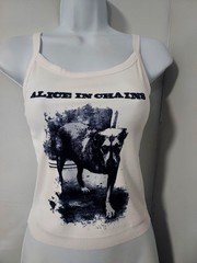 Alice in Chains Tripod tank top 3 Legged Dog Hand Cropped ribbed shirt Aic
