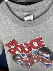 The Police World Tour T Shirt 07/08 Gray Mens Small Sting Preowned