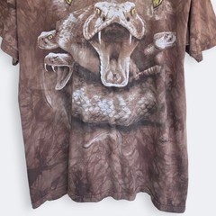 The Mountain Rattlesnake Tie Dye Tee Mens XL Brown Shirt Nature Animals Outdoors