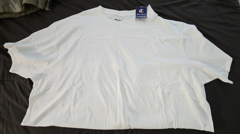 Champion Big & Tall Men’s White T-Shirt Size 6X Great For Summer! 😎