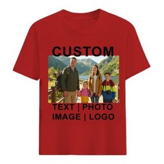 Heat Transfer Custom Tee Personalized Text Photo Logo Unisex Design
