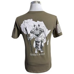 Grunt Style Military T-Shirt Men’s Size Medium M Beige Djibouti Africa