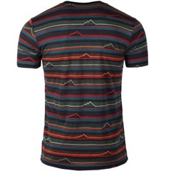 Beautiful Giant Men’s Striped T-shirt Jacquard Regular Fit Outdoor BLACK
