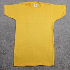 VINTAGE Cal Cru Adult S Gold Short Sleeve Basic T-Shirt