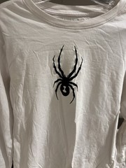 Spyder Brand Men’s Or Boys Long Sleeve T-Shirt Size Adult Medium Cotton EUC