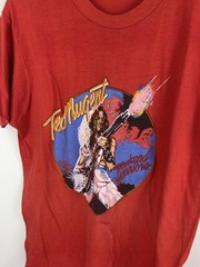 Vintage 1980 Red Ted Nugent Workers Warriors band graphic tee