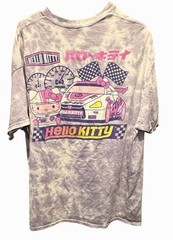 Hello Kitty Tokyo Speed Racing Tie Dye Graphic T-Shirt Unisex XL Purple JDM