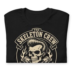 Skeleton Crew Car Club Shirt Hot Rod Rockabilly Gearhead Tee Dad for Gift XS-5XL