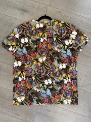 Gorgeous Valentino Butterfly Cut & Sew T shirt Large PTP 22″