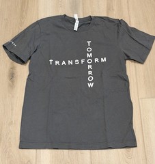 Bella + Canvas Unisex Graphic TShirt Gray White Lettering Size Medium