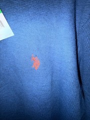 U.S. Polo Assn. Men’s Blue Waffle Knit Long Sleeve Thermal Shirt