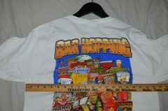 Barthreads Boston MA Pubs / Bars TSHIRT MEDIUM Y2K Beehive The Tam Harp Point