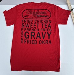 Gildan Workers Chicken Express T Shirt Red Many Sizes Available *READ*