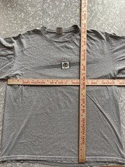 VTG Delta Pro Weight Chicago Blackhawks Logo Gray Cotton Knit LS Tee Men’s L