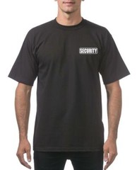 NEW MENS PRINTED SECURITY GUARD UNIFORM POLICE HEAVY WEIGHT TALL THICK T-SHIRTS