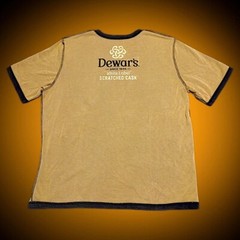 Dewar’s High-End Gold & Black SS Reversible Crew Neck Luxury Knit Shirt M-L-XL
