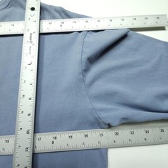 Mahagrid Men Shirt Medium Blue Gray Graphic Tee Design Studio Long Sleeve Casual