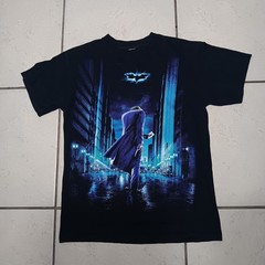 Joker The Dark Knight movie promo t-shirt Ledger batman Sz S-M