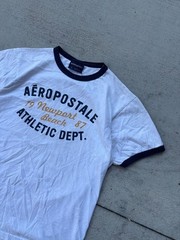 Aeropostale Newport Beach 1987 Athletic Dept. Ringer T-Shirt