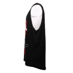C0639 maglia uomo MINIMAL canotta nero/rosso/bianco t-shirt sleeveless men