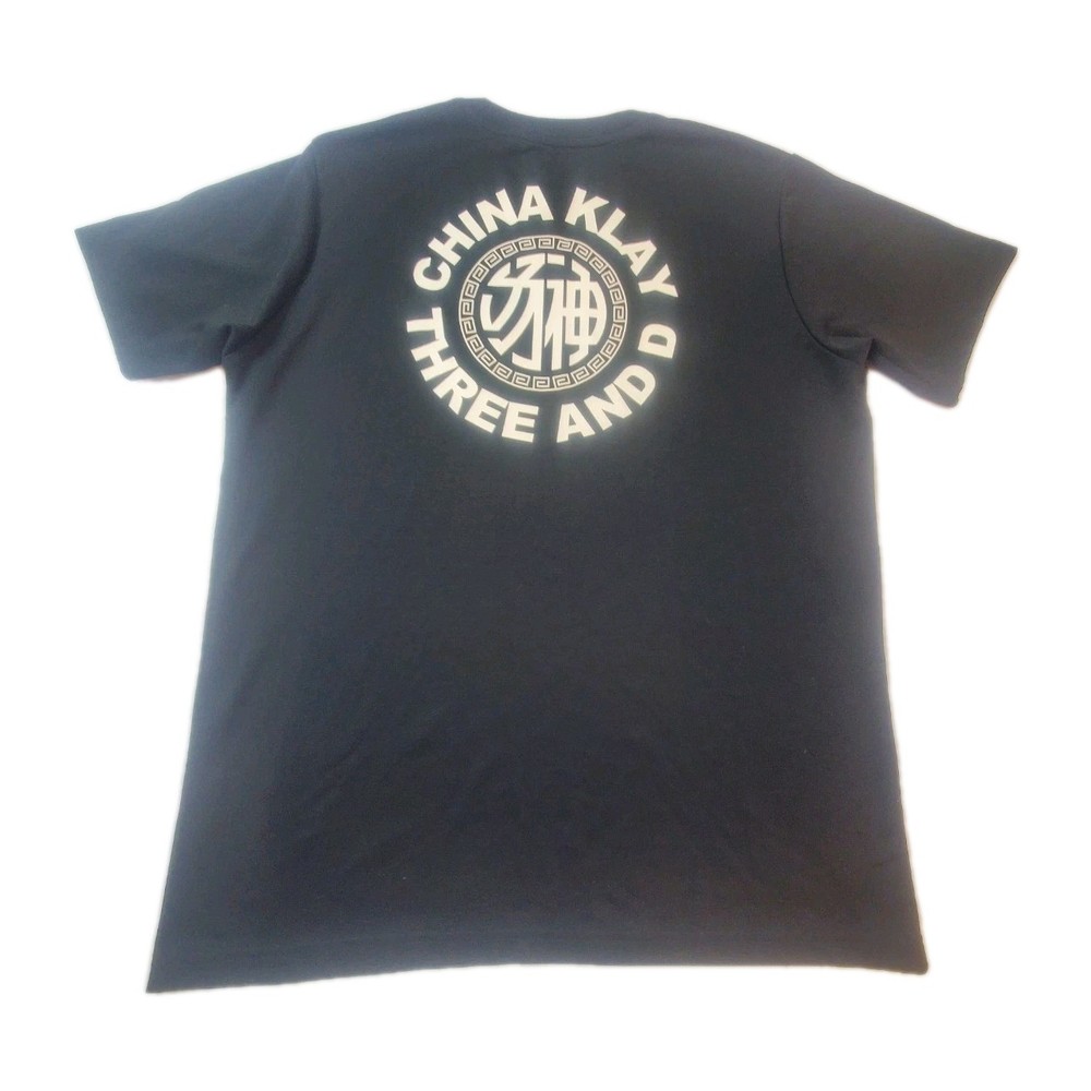Anta China Klay Thompson Shirt Men’s Size 2XL Black Short Sleeve Logo Causal Top