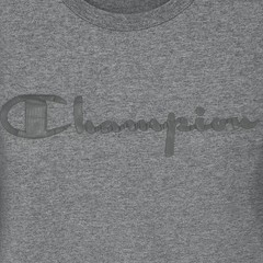 Champion Men’s Gray Raised Graphic Logo Short Sleeve T-Shirt Size Large