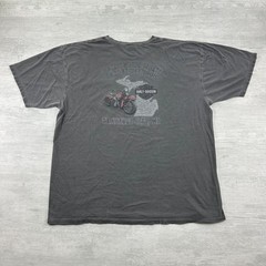 Vintage Harley Davidson Shirt Size XXL Gray Traverse City Michigan Motorcycle