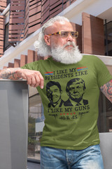 Donald Trump Support Trump Reagan Like My Presidents MAGA 2024 Election T-Shirt