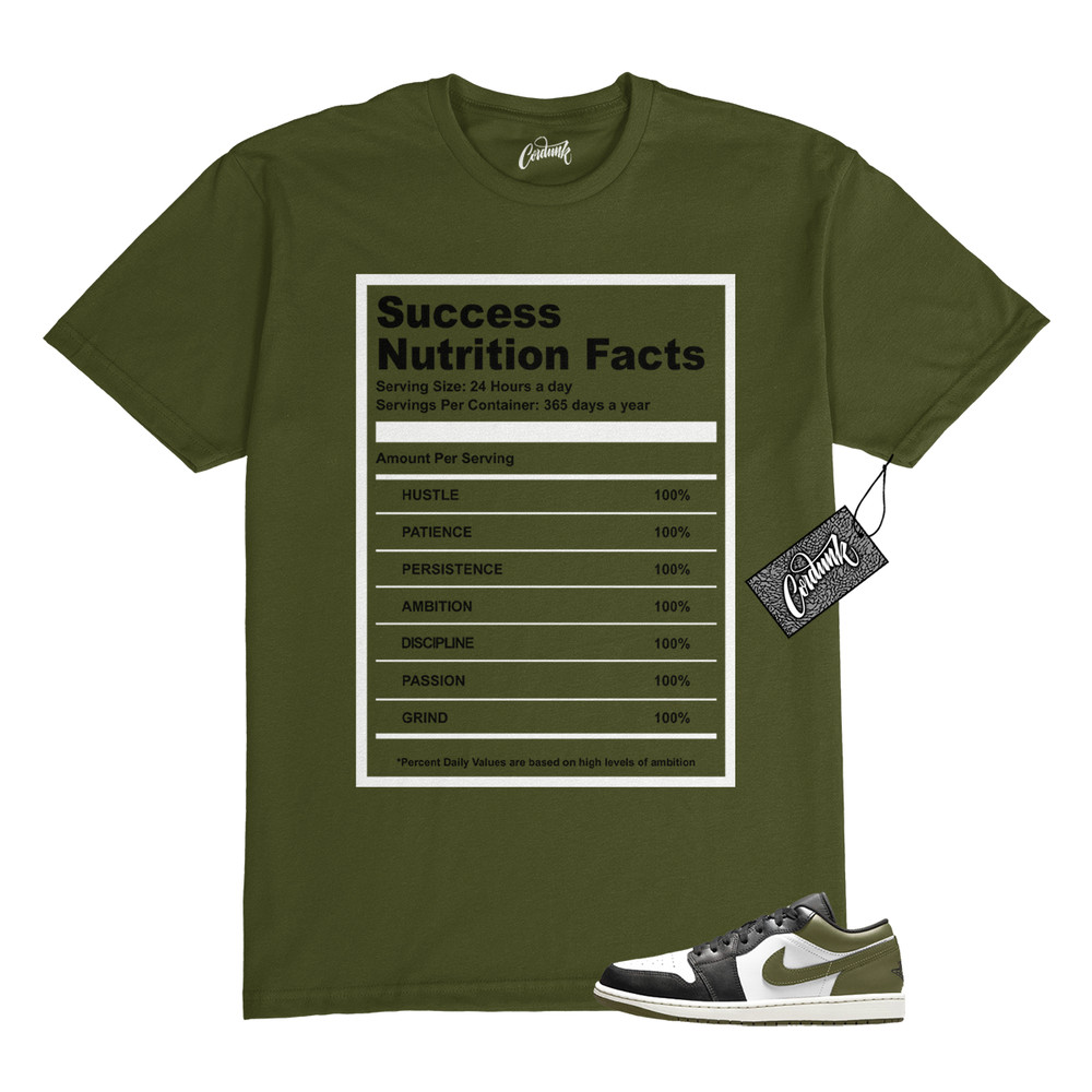 1 Low Medium Olive Black Toe White T Shirt to Match SUCC