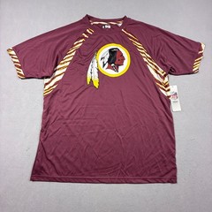 NFL Team Apparel Washington Redskins Burgundy Performance Shirt Mens Large NWT