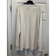 Polo Ralph Lauren Mens 2XLT White Waffle Knit Thermal Long Sleeve Shirt Tall