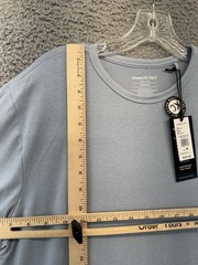 Kenneth Cole Medium Active Tech T-Shirt Sky Blue Stretch NWT