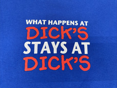 Dick’s Last Resort Myrtle Beach Blue 100% Cotton Souvenir T-Shirt Mens Sz L
