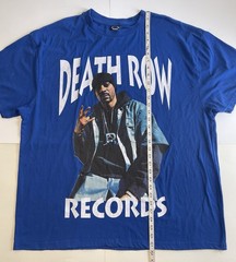 Super Rare! Death Row Records Blue Snoop Dogg T Shirt Sz 3XL