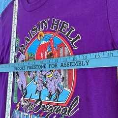 Raisin Hell Short Sleeve Graphic Tee Unisex, Size M, Single Stitch, 80s Vintage