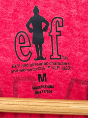 ELF The movie T Shirt Men Size Medium Res Will Farrell Omg Santa I Know Him New