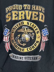 Mens Large Short Sleeve T Shirt United States Marines Black Proud To Have Served