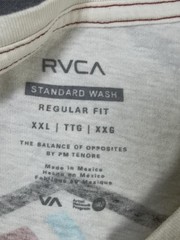RVCA Shirt Mens 2XL White Balance Of Opposites Hex Logo Graphic Tee Surf Skate