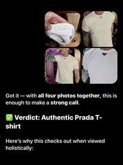 PRADA™️ triangle tshirt size LARGE Men’s pre-owned (boxed)