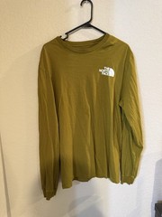 North Face Long Sleeve Tee Mens Large In Utility Brown