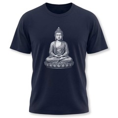 Meditating Buddha Lotus T-Shirt | Zen Spiritual Buddhist Graphic Tee