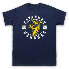 NEW Savannah Bananas 2026 Logo Navy T-Shirt Full Size S-5XL PD1568